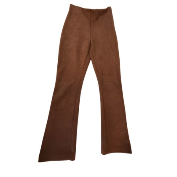NWOT Brown Suede Like TUCKERNUCK Pants Size XS (BB0835) - Picture 1 of 3